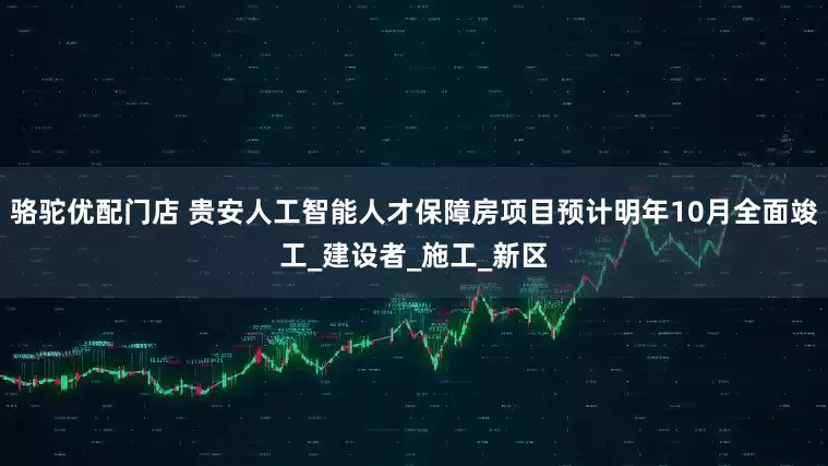 骆驼优配门店 贵安人工智能人才保障房项目预计明年10月全面竣工_建设者_施工_新区
