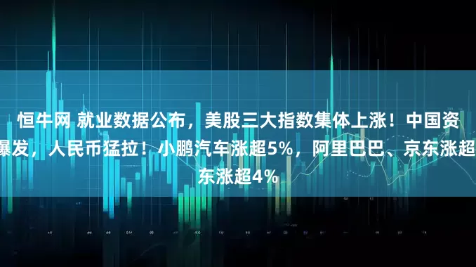 恒牛网 就业数据公布，美股三大指数集体上涨！中国资产爆发，人民币猛拉！小鹏汽车涨超5%，阿里巴巴、京东涨超4%