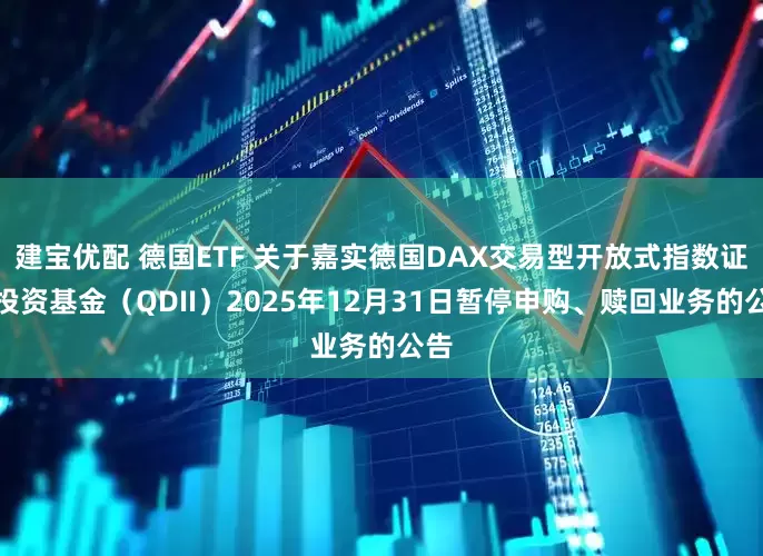 建宝优配 德国ETF 关于嘉实德国DAX交易型开放式指数证券投资基金（QDII）2025年12月31日暂停申购、赎回业务的公告